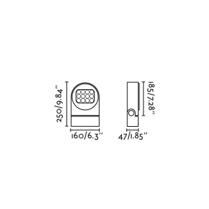 Proiector LED de exterior IP65 MUUR 250 215122 universul-luminii.ro