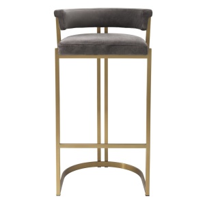 Scaun bar design LUX, Bar Stool Dante, gri 115838 HZ - Img 2