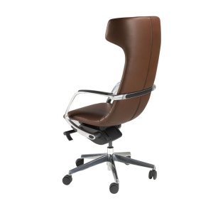 Scaun de birou modern piele sintetica Brown - Img 5