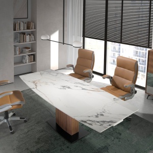 Scaun de birou pivotant design LUX Brown - Img 5