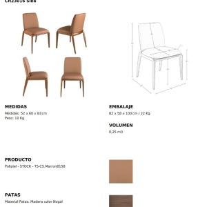 Scaun deosebit design LUX Walnut - Img 10