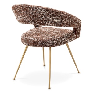Scaun design elegant LUX Bravo, boucle sonata red - Img 3