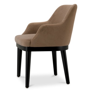 Scaun design LUX cu raft lateral Costa, Sabino brown - Img 5