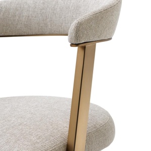 Scaun design LUX finisaj alama cu sezut si spatar tapitat Dexter 111473 HZ - Img 5