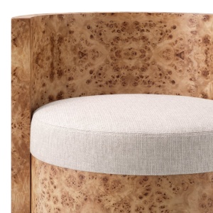 Scaun design LUX, Furnir Burl Mappa, Maro, Arcadia - Img 6