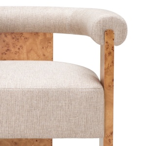 Scaun design LUX, Furnir Burl Mappa, Maro, Percy - Img 6