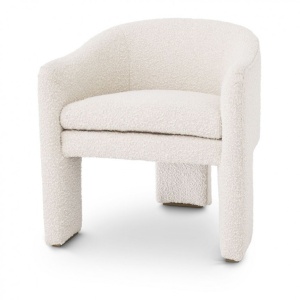 Scaun design LUX Pebbles boucle crem 115090 HZ