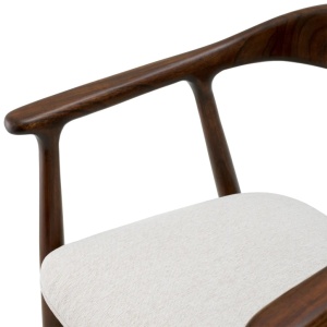 Scaun elegant design LUX Beale maro/ crem - Img 7