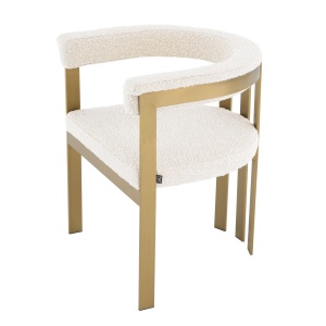 Scaun elegant design LUX Clubhouse, crem 113987 HZ - Img 2