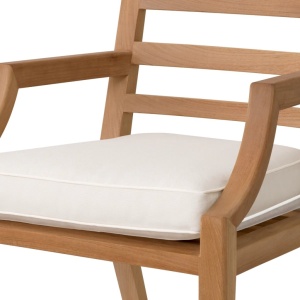 Scaun elegant pentru exterior design LUX Hera natur / flores off-white - Img 6