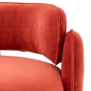Scaun modern design LUX Chaplin, Savona orange - Img 6