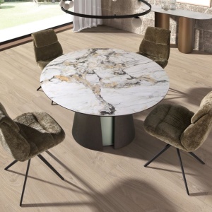 Scaun modern pivotant Olive green - Img 3