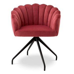 Scaun pivotant design elegant LUX Luzern, Savona faded red - Img 3