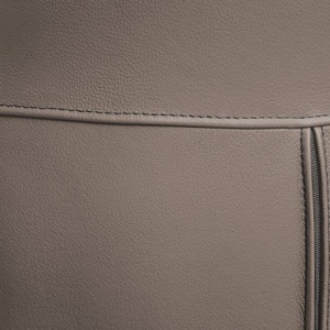 Scaun pivotant modern, Piele Naturala, Maro, PAPILLON - Img 10