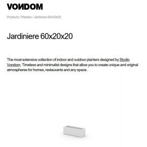Set de 2 Jardiniere plante design decorativ exterior/interior JARDINIERE 60x20x20cm - Img 4