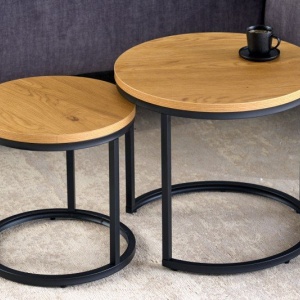 Set de 2 masute design industrial Elegance - Img 2