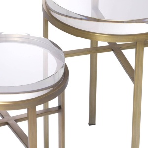 Set de 2 masute laterale design LUX Hoxton alama 114482 HZ - Img 3