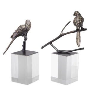 Set de 2 obiecte decorative LUX Morgana, bronz 114143 HZ - Img 2