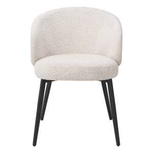 Set de 2 scaune cu brate design LUX Lloyd, boucle crem 115093 HZ - Img 3