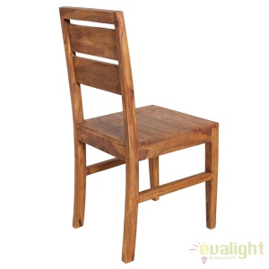 Set de 2 scaune din lemn de trandafir Lagos Sheesham A-35861 VC - Img 3