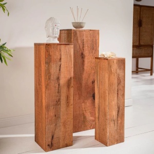 Set de 3 coloane decorative Makassar Mango - Img 5