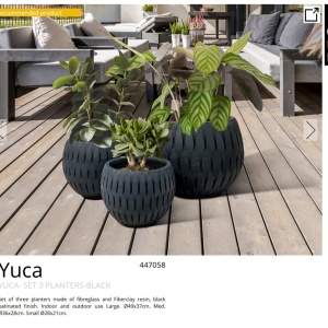 Set de 3 jardiniere decorative Yuca - Img 5