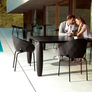 Set de 4 Scaune moderne cu brate de exterior / interior design premium VASES ARMCHAIR 47070 Vondom - Img 2