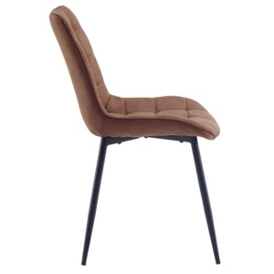 Set de 4 scaune ROADSTAR microfibra cognac - Img 6