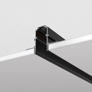 Sina magnetica incastrabila neagra Exility 1m, tavan fals de 12,5mm