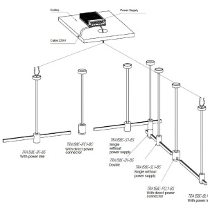 Sina pentru Sistem Modular Magnetic Flarity 1M, alama - Img 19