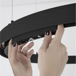 Sistem circular sina magnetica cu iluminat in partea superioara Halo 120cm 239982 universul-luminii.ro