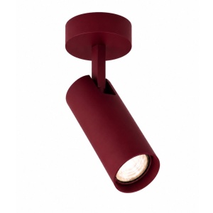 Spot aplicat directionabil cu bec GU10 Linca burgundy