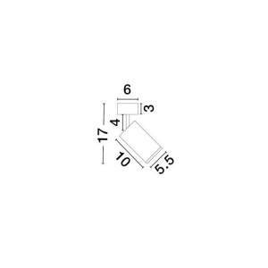 Spot aplicat directionabil protectie IP44, MAO, NVL-9011415 - Img 9
