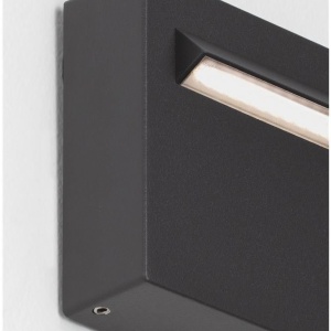 Spot aplicat exterior LED 3000K, IP65 RECTO gri inchis - Img 5