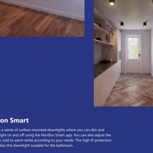 Spot aplicat LED CCT, IP44 Landon 8 Smart White 221032 universul-luminii.ro