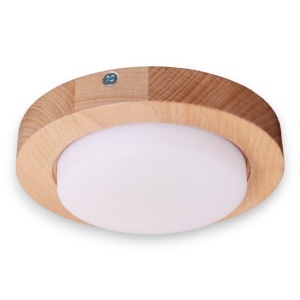 Spot aplicat LED fabricat manual din lemn OKIO - Img 1