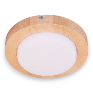 Spot aplicat LED fabricat manual din lemn OKIO - Img 2
