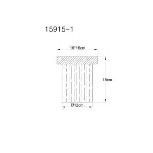 Spot aplicat MDF si sticla fumurie UNDERWOOD 615022 universul-luminii.ro