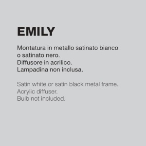 Spot aplicat tavan EMILY P alb sau negru 149752 universul-luminii.ro