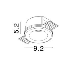 Spot din ghips incastrabil tavan fals TOBIA NVL-9879111 81422 universul-luminii.ro