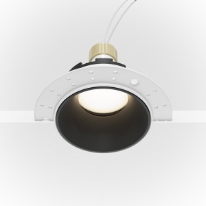 Spot incastrabil design tehnic Share alb, negru 10,2cm 178612 universul-luminii.ro