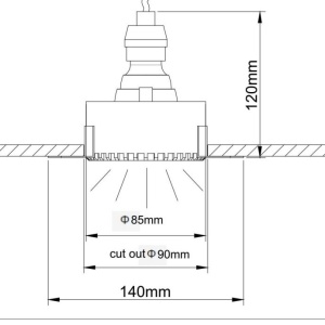 Spot incastrabil design tehnic Share alb, negru 7,5cm 183092 universul-luminii.ro