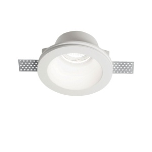 Spot incastrabil din gips alb, SAMBA FI1 ROUND BIG 139012