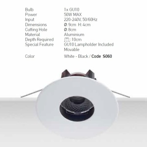 Spot incastrabil GU10 Bart R 155582 universul-luminii.ro