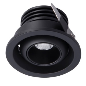 Spot LED 3000K incastrabil tavan fals NEPTUNO negru