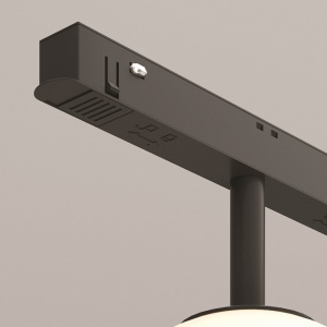 Spot LED, accesoriu pentru sina magnetica Exility, Luna Smart negru 160712 universul-luminii.ro