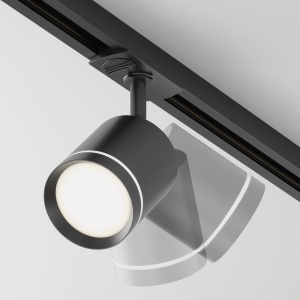 Spot LED, accesoriu pentru sinele monofazate Unity Orlo negru 4000K - Img 2