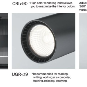 Spot LED, accesoriu pentru sinele monofazate Unity, Vuoro negru 10W 4000K - Img 8