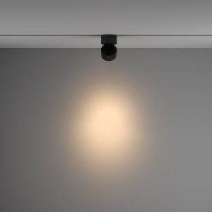 Spot LED, accesoriu pentru sinele monofazate Unity, Yin negru 3000K 130942 universul-luminii.ro