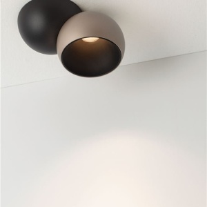 Spot LED aplicat aluminiu LUSA negru/champagne - Img 5